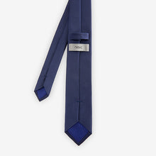 Load image into Gallery viewer, Blue Navy Slim Twill Tie - Allsport

