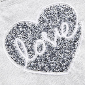 Sequin Love T-Shirt (3-12yrs) - Allsport