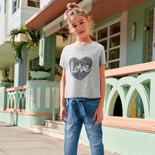 Load image into Gallery viewer, Sequin Love T-Shirt (3-12yrs) - Allsport
