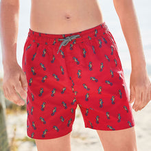 Load image into Gallery viewer, Coral Seahorse Swim Shorts (3-12yrs) - Allsport
