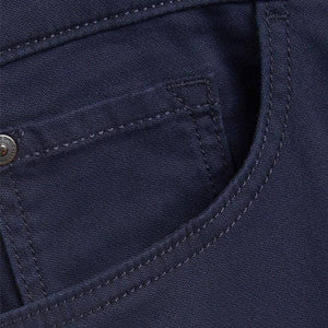 Dark Blue Slim Fit Motion Flex Soft Touch Trousers - Allsport