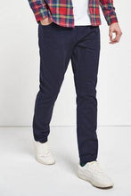 Load image into Gallery viewer, Dark Blue Slim Fit Soft Touch Jeans Style Trousers - Allsport
