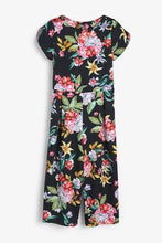 Load image into Gallery viewer, Black Floral Jumpsuit(3YRS-12YRS) - Allsport
