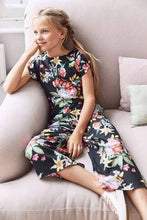 Load image into Gallery viewer, Black Floral Jumpsuit(3YRS-12YRS) - Allsport
