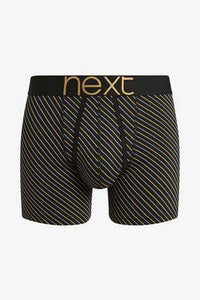 Black / Gold Pattern A-Fronts Four Pack - Allsport