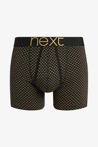 Black / Gold Pattern A-Fronts Four Pack - Allsport