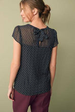 Load image into Gallery viewer, Black Spot Ruffle Top - Allsport
