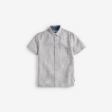 Load image into Gallery viewer, Ecru Regular Fit Regular Fit Textured Short Sleeve Shirt - Allsport
