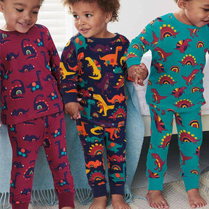 3 Pack Snuggle Pyjamas (12mths-6yrs) - Allsport