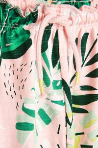 Pink Palm Print Trousers (Dhoti) - Allsport