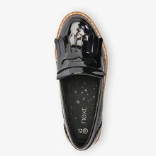 Load image into Gallery viewer, Black Patent Tassel Loafers (Older) - Allsport
