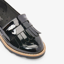 Load image into Gallery viewer, Black Patent Tassel Loafers (Older) - Allsport
