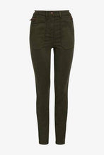Load image into Gallery viewer, UTILITY SKINNY TROUSERS GREEN - Allsport
