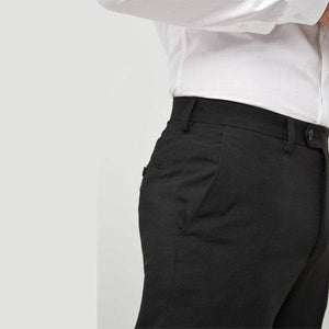 Black Regular Fit Suit: Trousers - Allsport