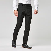 Load image into Gallery viewer, Black Regular Fit Suit: Trousers - Allsport
