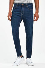 Load image into Gallery viewer, MId Blue Tapered Slim Fit Jeans With Stretch - Allsport
