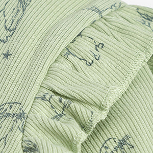 Mint Green Bunny Basic Rib T-shirt Jersey (3mths-6yrs) - Allsport