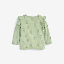 Load image into Gallery viewer, Mint Green Bunny Basic Rib T-shirt Jersey (3mths-6yrs) - Allsport
