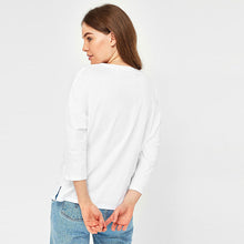 Load image into Gallery viewer, White 3/4 Dolman Sleeve Top
