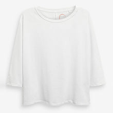 Load image into Gallery viewer, White 3/4 Dolman Sleeve Top
