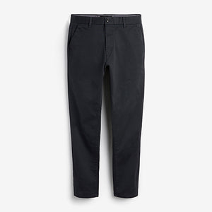 Charcoal Grey Skinny Fit Stretch Chino Trousers