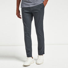 Load image into Gallery viewer, Charcoal Grey Skinny Fit Stretch Chino Trousers
