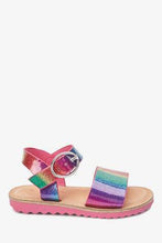 Load image into Gallery viewer, Rainbow Glitter Buckle Sandals - Allsport
