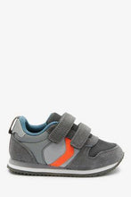 Load image into Gallery viewer, Grey Double Strap Trainers - Allsport
