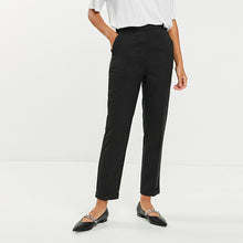 Load image into Gallery viewer, Black Tailored Taper Trousers - Allsport
