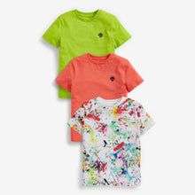 Load image into Gallery viewer, Fluro 3 Pack Bright Splat Short Sleeve Jersey T-Shirts (3-12yrs) - Allsport
