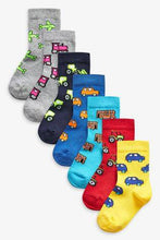 Load image into Gallery viewer, Bright 7 Pack Cotton Rich Transport Socks - Allsport
