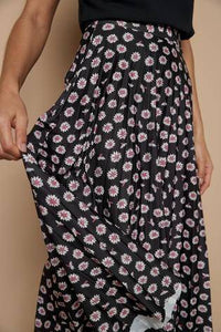 DAISY PRINT PLEAT SKIRT - Allsport