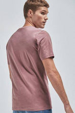 Load image into Gallery viewer, Dusky Pink Crew Neck Slim Fit T-Shirt - Allsport
