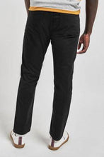 Load image into Gallery viewer, Black Slim Fit Soft Touch Jeans Style Trousers - Allsport
