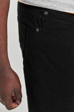 Load image into Gallery viewer, Black Slim Fit Soft Touch Jeans Style Trousers - Allsport
