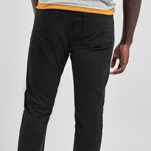Load image into Gallery viewer, Black Slim Fit Motion Flex Soft Touch Trousers - Allsport
