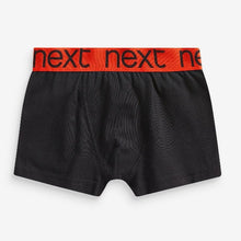 Load image into Gallery viewer, Black/ Bright Waistband 5 Pack Trunks (2-12yrs)
