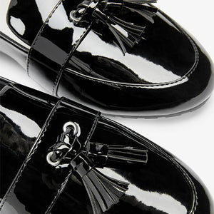 Black Forever Comfort® Cleated Tassel Loafers