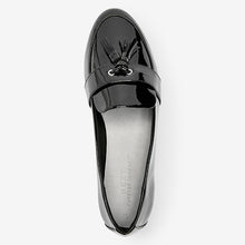 Load image into Gallery viewer, Black Cleated Tassel Loafers - Allsport
