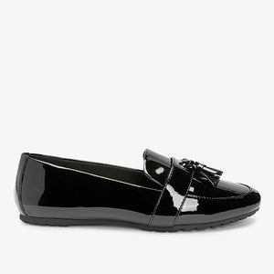 Black Forever Comfort® Cleated Tassel Loafers
