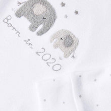 Load image into Gallery viewer, White Born In 2020 Sleepsuit (0-9mths) - Allsport

