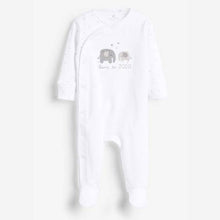 Load image into Gallery viewer, White Born In 2020 Sleepsuit (0-9mths) - Allsport
