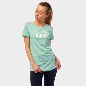 ESS+ Logo Heather Tee Mist Green - Allsport