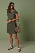 Load image into Gallery viewer, Khaki Relaxed Capped Sleeve Tunic - Allsport
