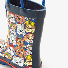 Load image into Gallery viewer, Navy Paw Patrol Handle Wellies (Youger Boys)
