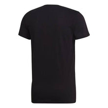 Load image into Gallery viewer, ESS+VNeck Cotton BLK  T-SHIRT - Allsport
