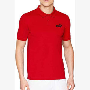 ESS Pique Polo Puma Red POLO SHIRT - Allsport