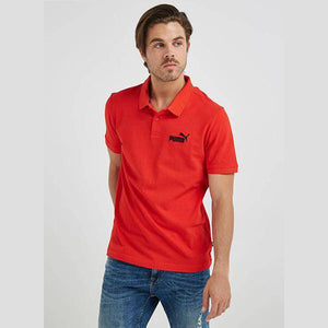 ESS Pique Polo Puma Red POLO SHIRT - Allsport