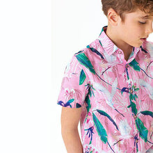 Load image into Gallery viewer, Pink Heron Short Sleeve Shirt (3-12yrs) - Allsport
