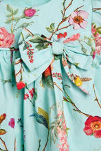 Load image into Gallery viewer, Teal Floral Prom Dress With Knickers And Headband  (up to 18 months) - Allsport
